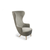 Wingback Chair lounge chair Tom Dixon Melange Nap 0111 Natural Oak 