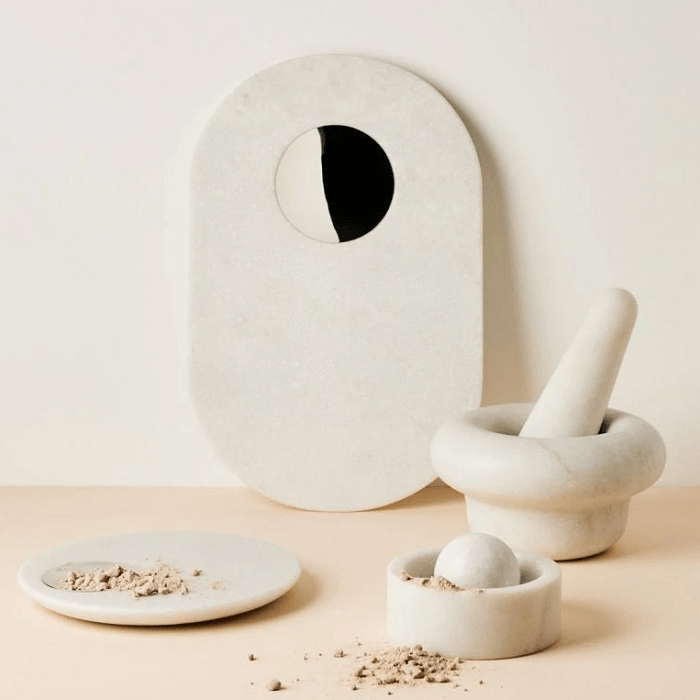 Stone Spice Grinder White Kitchen Tom Dixon 