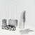 Swirl Black & White Candelabra Candles and Candleholders Tom Dixon 