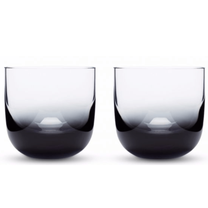 Tank Whiskey Glass Black x2 Kitchen Tom Dixon 