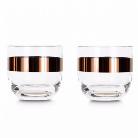 Tank Whiskey Glass x2 Copper Kitchen Tom Dixon 