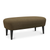 Wingback Long Ottoman ottomans Tom Dixon Black Leg - Melange Nap 0491 