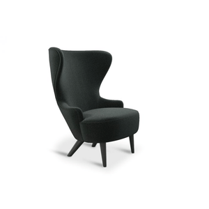 Wingback Micro Chair lounge chair Tom Dixon Divina Melange 3 0180 Black Oak 