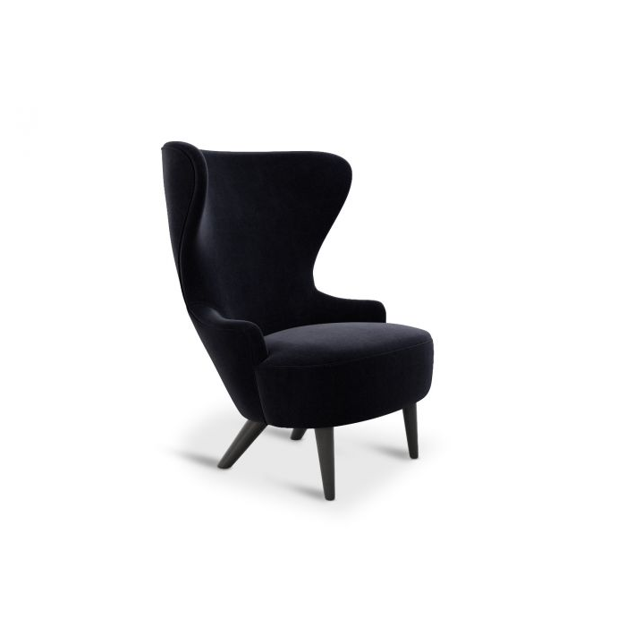 Wingback Micro Chair lounge chair Tom Dixon Gentle 2 0783 Black Oak 