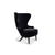 Wingback Micro Chair lounge chair Tom Dixon Gentle 2 0783 Black Oak 