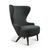 Wingback Micro Chair lounge chair Tom Dixon Hallingdal 65 0116 Black Oak 