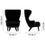 Wingback Micro Chair lounge chair Tom Dixon 