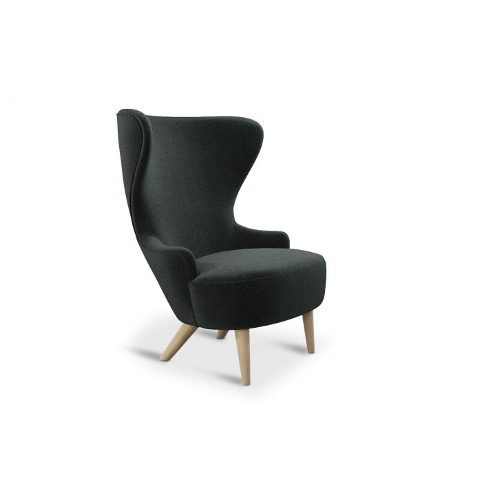 Wingback Micro Chair lounge chair Tom Dixon Divina Melange 3 0180 Natural Oak 