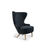 Wingback Micro Chair lounge chair Tom Dixon Melange Nap 0791 Natural Oak 