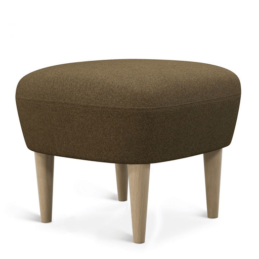 Wingback Ottoman ottomans Tom Dixon Natural Leg - Melange Nap 0491 