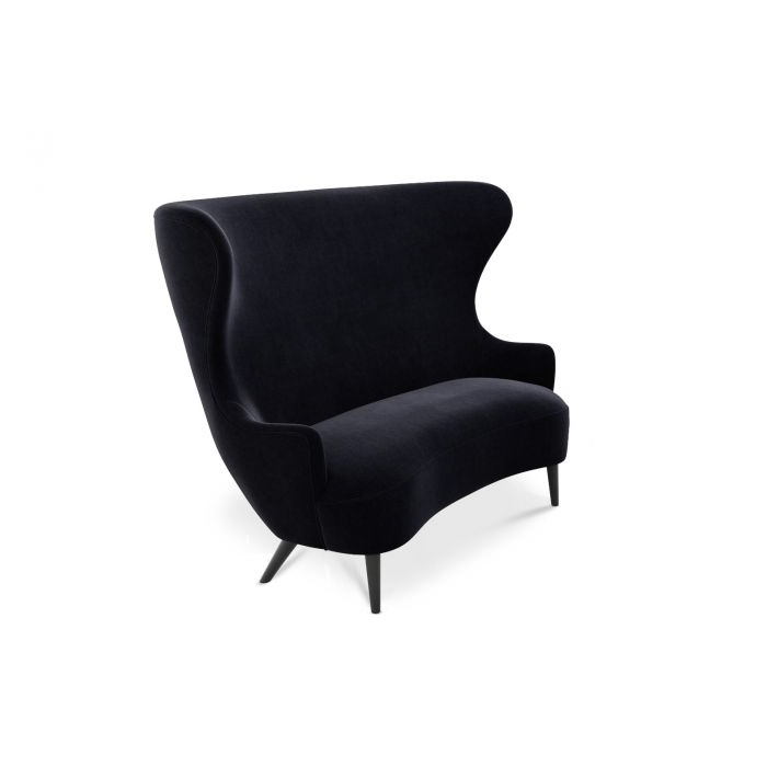 Wingback Sofa Sofa Tom Dixon Gentle 2 0783 Black Leg 