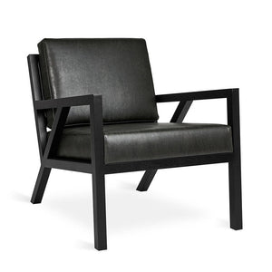 Truss Lounge Chair lounge chair Gus Modern Vegan Appleskin Leath. Licorice / Ash Blk 