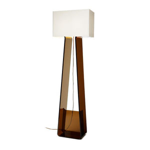 Tube Top Floor Lamp Floor Lamps Pablo 60” H White Shade/Charcoal Base 