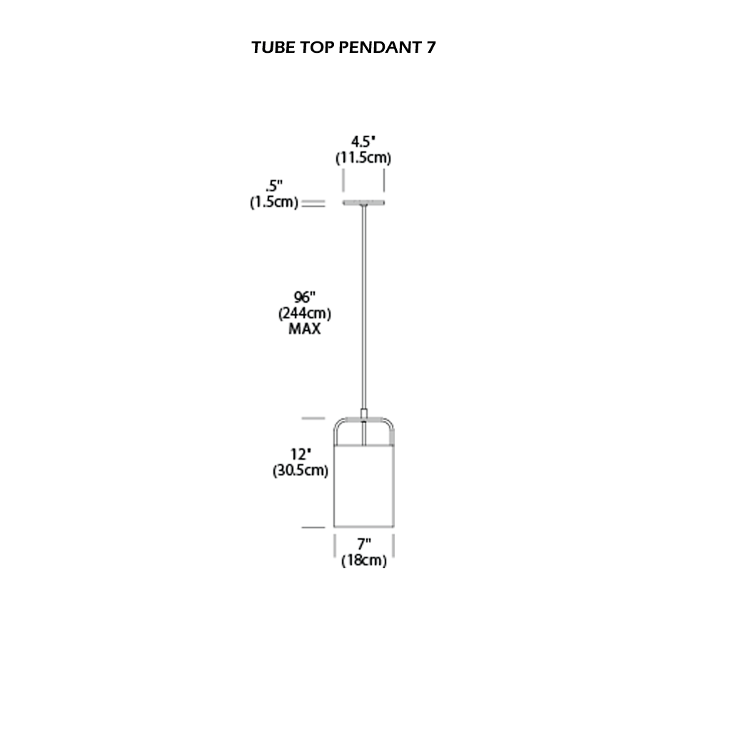 Tube Top Mini Pendant ceiling lights Pablo 