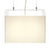 Tube Top Pendant ceiling lights Pablo 18" White Shade / Clear Body 