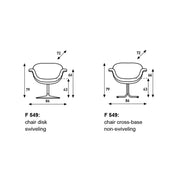 Tulip Midi Chair With Cross Base Chairs Artifort 