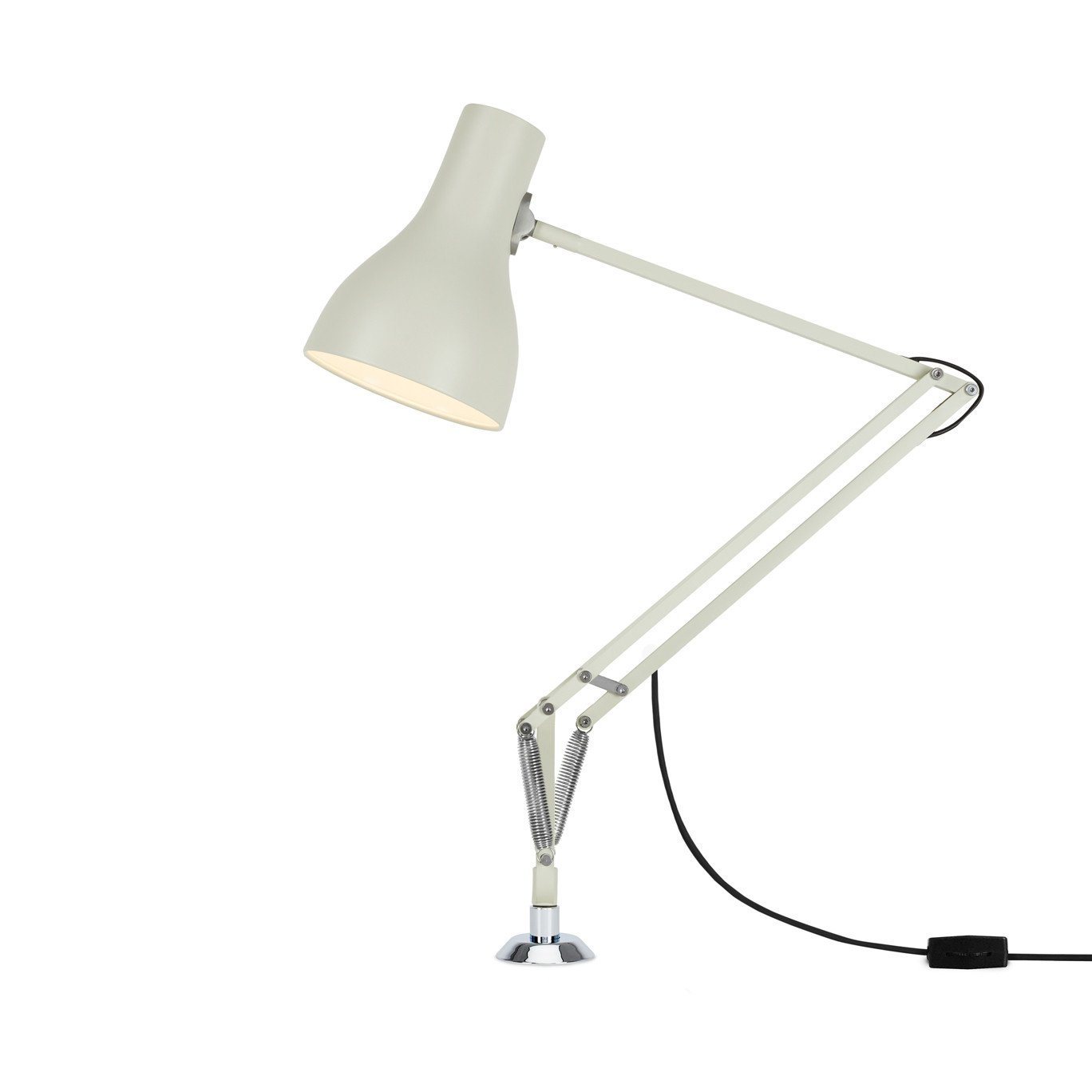 Type 75 Desk Lamp with Desk Insert Table Lamps Anglepoise Jasmine White 