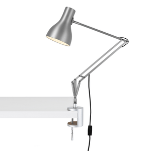 Type 75 Desk Lamp with Desk Clamp Table Lamps Anglepoise Brushed Aluminum 