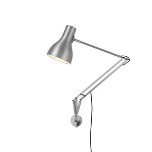 Type 75 Desk Lamp with Wall Bracket Table Lamps Anglepoise Silver Luster 