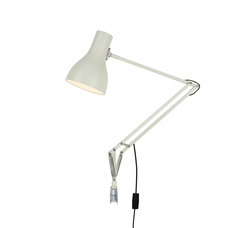 Type 75 Desk Lamp with Wall Bracket Table Lamps Anglepoise Jasmine White 
