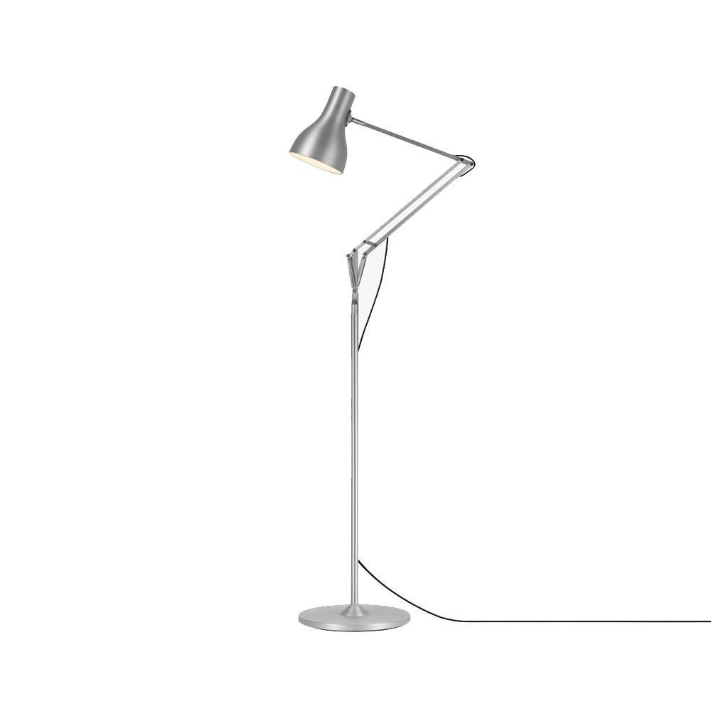 Type 75 Floor Lamp Floor Lamps Anglepoise Silver Luster 