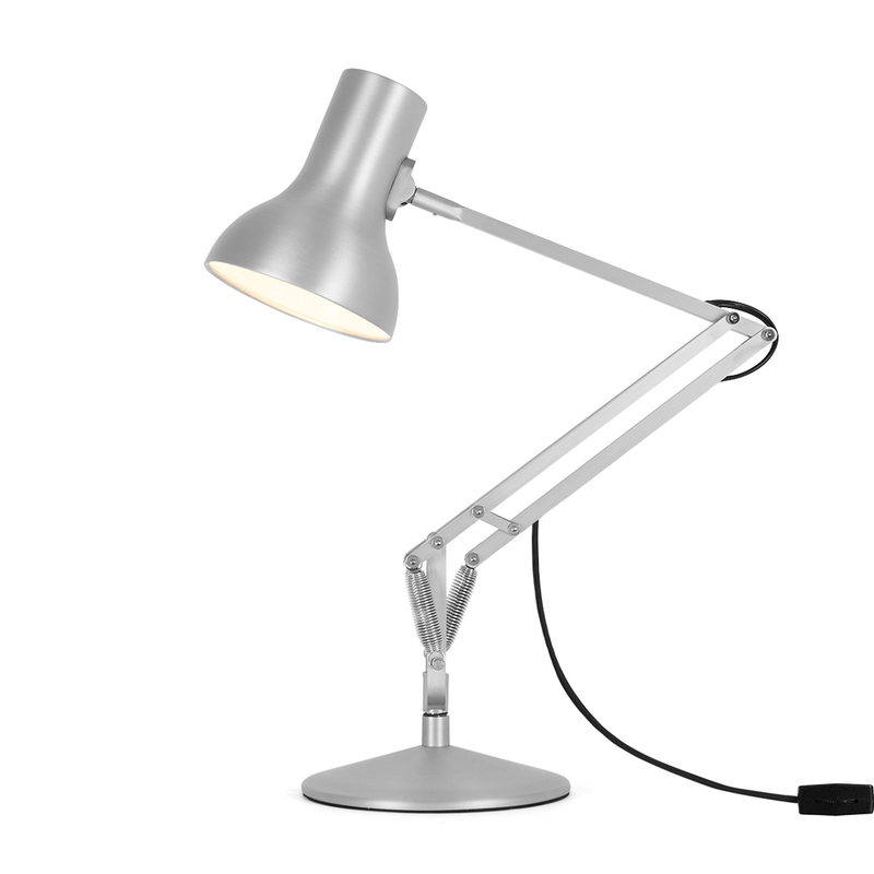 Type 75 Mini Desk Lamp Table Lamps Anglepoise Brushed Aluminum 