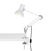 Type 75 Mini Desk Lamp with Desk Clamp Table Lamps Anglepoise Alpine White 
