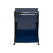 USM Haller Nightstand A storage USM Steel Blue 