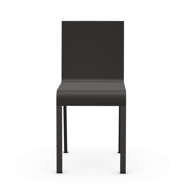 .03 Non-stacking Chair Side/Dining Vitra Powder-coated black Basic Dark Glides for carpet