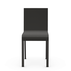 .03 Non-stacking Chair Side/Dining Vitra Powder-coated black Basic Dark Glides for carpet
