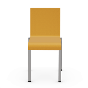 .03 Stacking Chair Side/Dining Vitra Mango Powder-coated in silver, smooth finish Glides for carpet