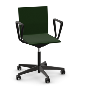 .04 Chair By Vitra task chair Vitra With Armrests + $220.00 Dark Green Hard Caster (Wheels) For Carpet - No Brakes