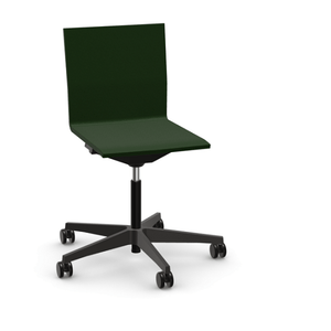 .04 Chair By Vitra task chair Vitra Without Armrests Dark Green Hard Caster (Wheels) For Carpet - No Brakes