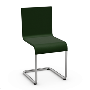.05 Chair Side/Dining Vitra Stainless steel, suitable for outdoor use Dark Green Glides for carpet
