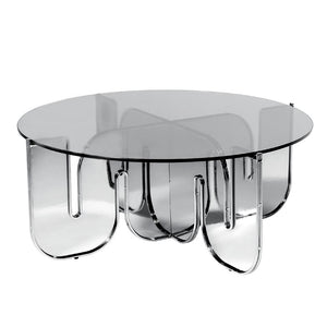Wave Table Tables Bend Goods Chrome +$300.00 36" Clear Glass Top +$160.00 