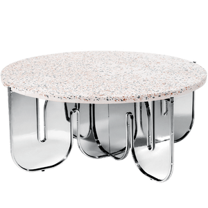 Wave Table Tables Bend Goods Chrome +$300.00 Terrazzo Top +$380.00 
