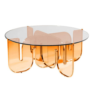 Wave Table Tables Bend Goods Copper +$300.00 36" Clear Glass Top +$160.00 