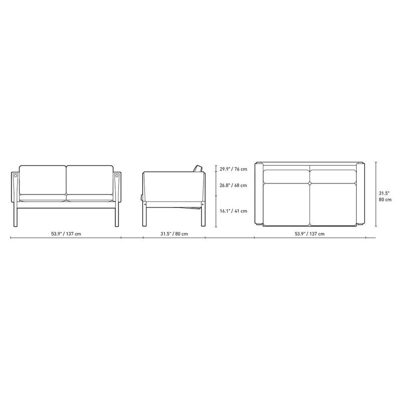 Wegner CH162 Sofa sofa Carl Hansen 