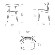 Wegner CH33T Chair - Colors Side/Dining Carl Hansen 