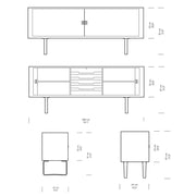 Wegner CH825 Credenza storage Carl Hansen 