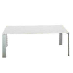 Four Soft Touch Table Tables Kartell Medium White Aluminum