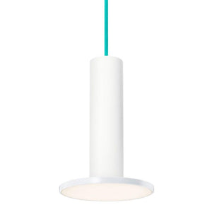Cielo Hi-Bright Pendant Lamp hanging lamps Pablo White / White / Turquoise cord 