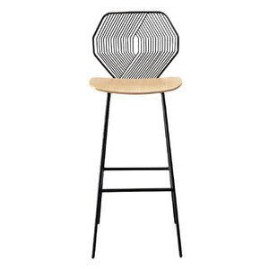 Wood & Wire Bar Stool Stools Bend Goods Black 