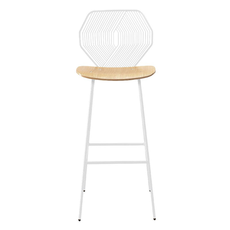 Wood & Wire Bar Stool Stools Bend Goods White 