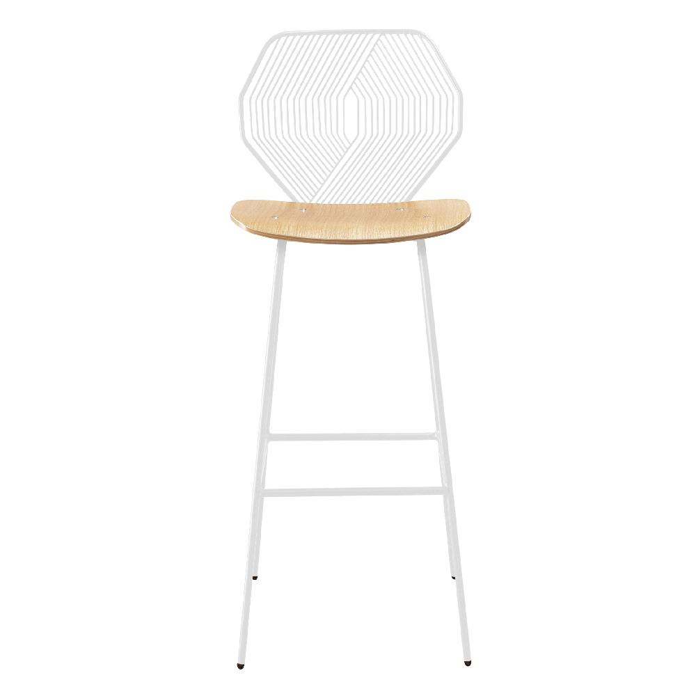 Wood & Wire Bar Stool Stools Bend Goods White 