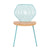 Wood & Wire Chair Side/Dining Bend Goods Aqua 