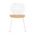 Wood & Wire Chair Side/Dining Bend Goods White 