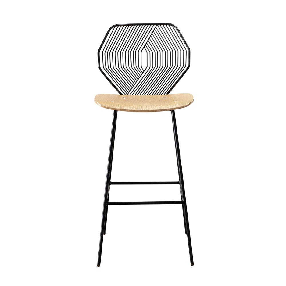 Wood &amp; Wire Counter Stool Stools Bend Goods Black 