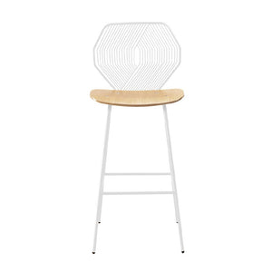 Wood & Wire Counter Stool Stools Bend Goods White 