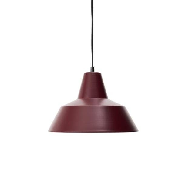 Workshop Pendant Lamp W3 Pendant Lights Original BTC Wine Red 